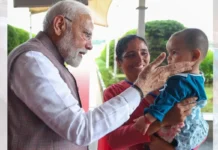 In Kangra, PM Modi meets one-year-old Nitika, 20 other survivors of Himachal rain disaster
