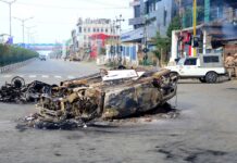 Manipur Violence: ਕਈ ਘਰਾਂ ਨੂੰ ਅੱਗ ਲਾਉਣ ਤੋਂ ਬਾਅਦ ਕਰਫਿਊ